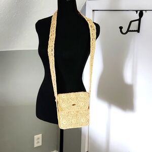 Scala Collection, Crossbody, Boho, Creme, Crochet